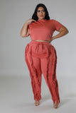 Crop Top Two-piece Set