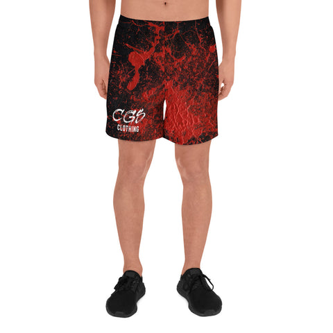Red Splatter Athletic Shorts