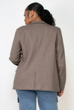 Single-breasted Herringbone Notch Jacket