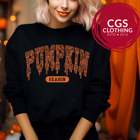 Lace Pumpkin Season Sweatshirt