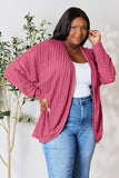 Basic Bae Full Size Ribbed Cocoon Cardigan