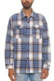 Men's Checkered Soft Flannel Shacket