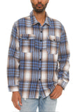 Men's Checkered Soft Flannel Shacket