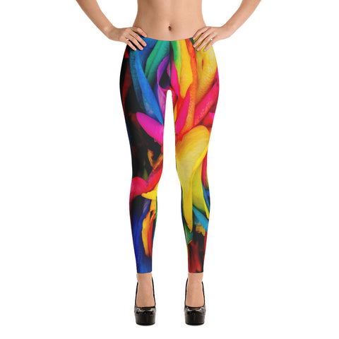 Rainbow Roses Leggings