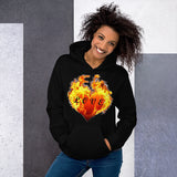 Burning Heart of Love Hoodie